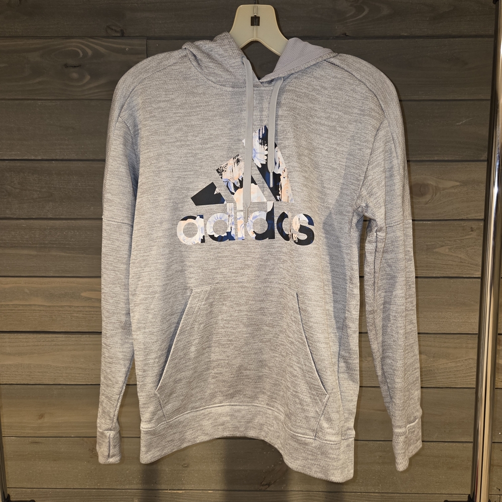 Adidas Light Gray Women's Hoodie